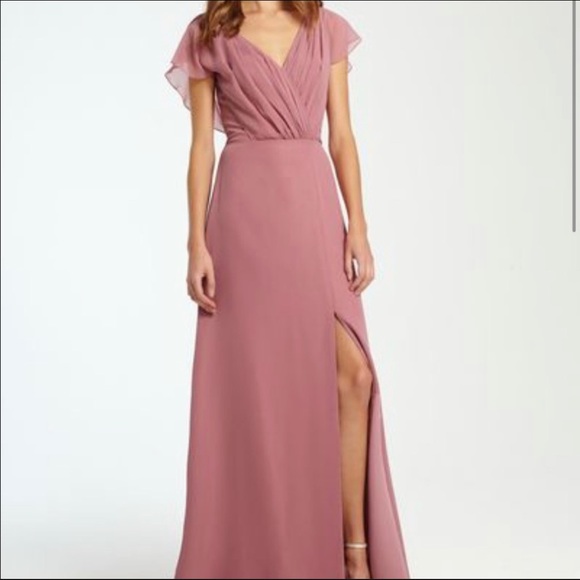 Designer Monique Lhuillier Lilac Bridesmaid dress - Picture 1 of 5